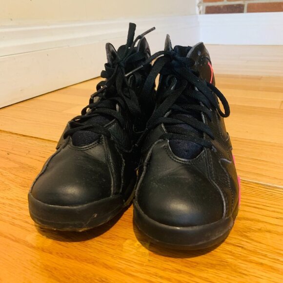 Nike Air Jordan 7 Retro GG Black/Hyper Pink Youth Size 7 442960-018 - Picture 8 of 11